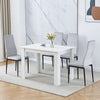 Modern 110/75cm Wooden Dining Table for Dining Room Kitchen for 2-6 People