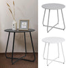 Round Side Coffee Table Tray Sofa Desk LivingRoom Night Stand End Metal Console