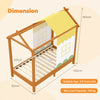 Kids Single House Bed Playhouse Low Platform Bed Solid Wood House Bed Frame