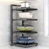 2-7 Tier Kitchen Saucepan Pan Lids Holder Storage Rack Cabinet Shelf Space Saver