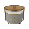 Nesting Coffee Tables Set Round Stacking Side Tables Living Room Furniture Grey