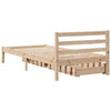Bed Frame with Drawers 90x190 Solid Wood Pine Z1C3