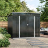 Outdoor Garden Storage Shed Metal Lean to Pent Shed for Tool Bike Security Room