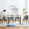 2 Pcs Dining Chair Faux Leather Soft Padded Chair Modern Dining Room Home New