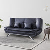 Sofa Bed Modern PU Leather 3 Seater Couch Settee Recliner Guest Sleeper Sofa Bed