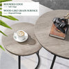 Nesting Coffee Tables Set of 2, Round Stacking End Side Tables for Living Room