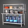 Stainless Steel Commercial Catering Table Work Bench Kitchen Food Shelf Storage