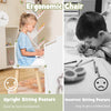 Kids Table and Chair Set Children Wooden Children Activity Desk W/ Chalkboards