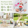 Multi-functional Kid¡¯s Climbing Toy with Climbing Rock & Removable Tent-Natural