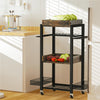 4 Tiers Power Tool Organizer Cart Garage Tool Shelf Drill Holders Rack