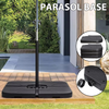 Set of 4 Outdoor Umbrella Cantilever Parasol Base Stand Sand Water Filled Weight