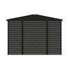Galvanized Outdoor Storage Shed Black Utility Room Tool Room Durable and Sturdy