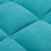 Peacock Blue Velvet Recliner Chair Armchair Lounge Sofa Chair With Footstool Set