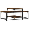 Coffee Table Smoked Oak 102x60x45 cm Engineered Wood HOT