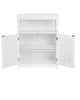 VASAGLE White Wooden Bathroom / toilet / shower room Floor Cabinet 9-3-4