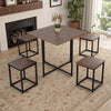 Compact Industrial Dining Table and Stools 4 Seater Kitchen Dinner Funiture Set