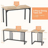 Breakfast Table Furniture Set Space-Saving Dinette W/ Rustproof Metal Frame