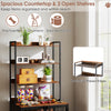Indoor Pet Furniture Dog House Dog Crate Furniture w/Storage Shelves-Coffee