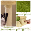 Indoor Pet Jungle Activity Center Playhouse Cute Cat Tree-Green