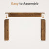 63-Inch Solid Wood Console Table, Farmhouse Entryway Sofa Table Behind Couch
