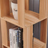 190cm Rotating Bookcase, Freestanding Bookshelf for Living Room, Corner Bookcase