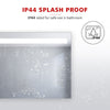 Round Illuminated LED Bathroom Mirror with Demister Sensor 3 Color Lights 600mm