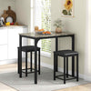 3Pcs Pub Counter-Height Dining Table Set Modern Furniture Set Coffee
