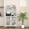 Kitchen Pantry Storage Cabinet Freestanding Baker's Rack 5-Tier Microwave Stand