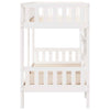 Bunk Bed White 80x200 Solid Wood Pine B6Z1