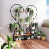 2X Heart-shape Plant Stand Flower Shelf 20 Pots Holder Stand Rack Large Capacity