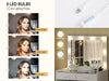 Dressing Table LED Bulbs Mirror Glass TopVanity Cabinet Make up Desk Stool Home