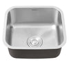 Stainless Steel Kitchen Sink Single 1 Bowl Small Basin w/Waste Drainer Pipe Kit
