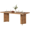 63-Inch Rectangular Kitchen Table for 4-6 People, Wood Farmhouse Dining Table
