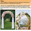 Heavy Duty Wedding Arch Stand w/ Base Garden Arbor Trellis Support Archway Path