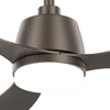 52" Ceiling Fan Chandelier Light 3 Color LED Remote Control Reverse/Timer/6Speed