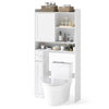 Over-the-Toilet Storage Cabinet Standing Toilet Rack w/ Sliding Door