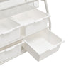 Mobile Children Kids Book Rack Shelf Sling Storage Baskets Organizer Bookcase UK