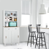 Kitchen Cupboard Freestanding Storage Cabinet 170cm Sliding Doors Drawers Unit