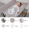 Baby Changing Table Folding Diaper Changing Station with Wheel Adjustable Height