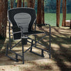 Patio Travel Rocker Camping Chair w/ Storage Pocket-Black