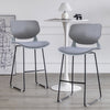 Set of 2 Padded Plastic Barstool Kitchen Dining Bar Chairs Cushioned Seat Metal