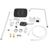 High Pressure Rainfall Shower Head Set with Push Button Multiple Spray Modes UK
