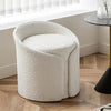 Teddy Fleece Pouffe Vanity Chair Round Dressing Table Stool Living Room Bedroom
