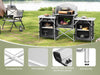 Picnic Table with Storage Camping Folding Portable Kitchen Unit Outdoor
