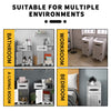 Bathroom Cabinet 1/2 Door Cupboard Unit Storage Free Standing White Furniture