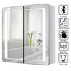 Smart Bluetooth Connected Mirrored Cabinet Bathroom Wall Mirror with LED Lights