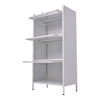 Metal Storage Cabinet Bookcase Book Shelf 3-Door File Cabinet Organizer Cupboard