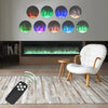 LED Fireplace Media Wall Fire Wall Mounted / Standing Electric Heater 40-100in