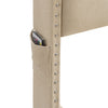 Upholstered Bed Frame Velvet 5ft King Size Bed w/ 4 Storage Drawers LED Light