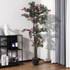 180cm Potted Artificial Satsuki Azalea Flowers Tree Potted In&Outdoor Home Décor